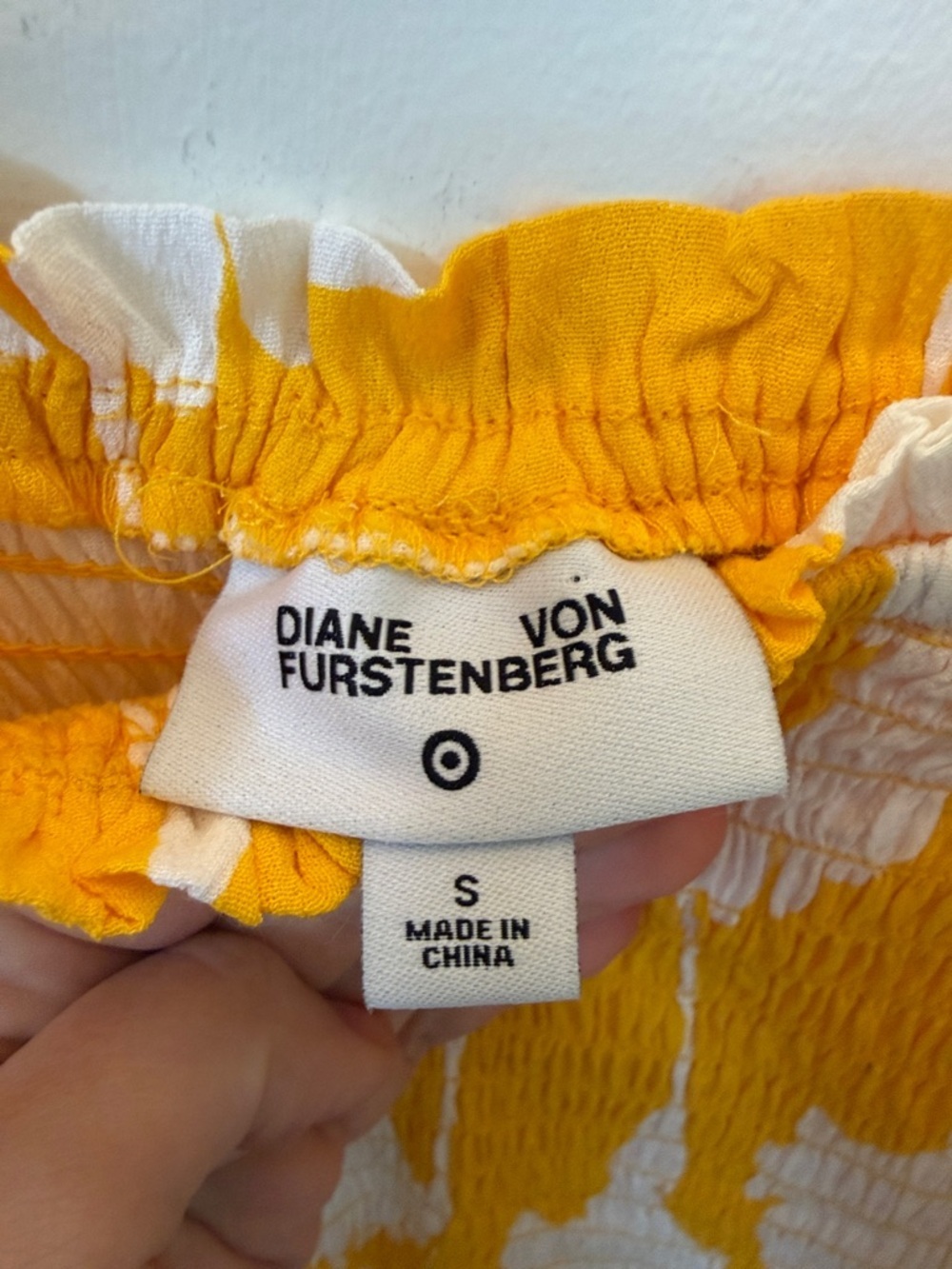 Diane Von Furstenberg x Target Yellow White Floral Midi Maxi Dress Small Summer - Picture 4 of 6